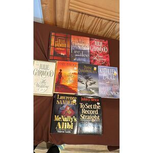Lot of 9 Books Julie Garwood , Maru Balogh,Diane Chamberlain & Others Hardback
